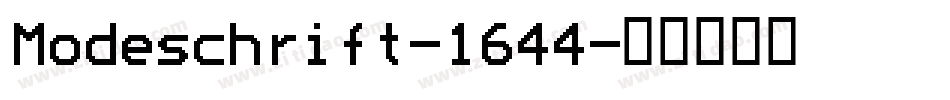 Modeschrift-1644字体转换