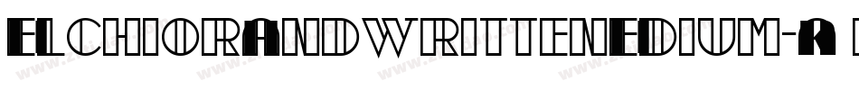 MelchiorHandwrittenMedium-KR7p字体转换