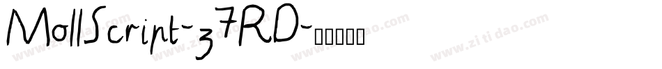 MollScript-z7RD字体转换