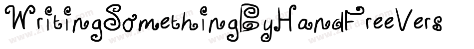 WritingSomethingByHandFreeVersion-o3Ra字体转换
