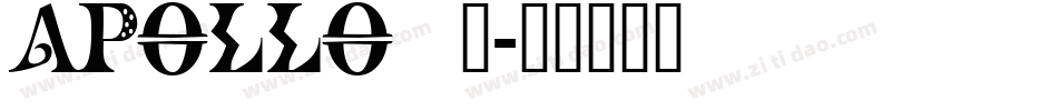 APOLLO9_字体转换