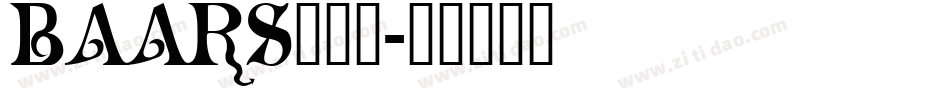 BAARS___字体转换