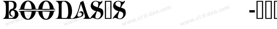 BOODAS_Subtract字体转换