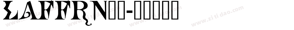 LAFFRN__字体转换