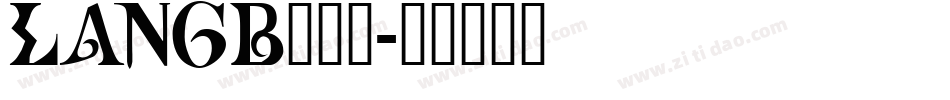 LANGB___字体转换