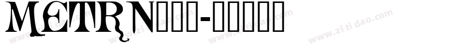 METRN___字体转换
