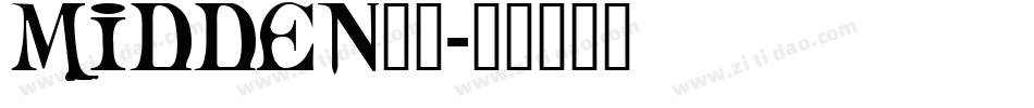 MIDDEN__字体转换