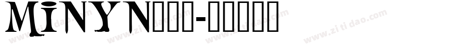 MINYN___字体转换