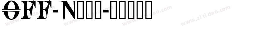 OFF-N___字体转换
