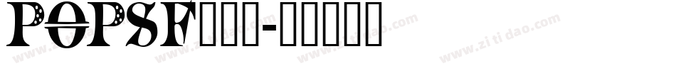 POPSF___字体转换
