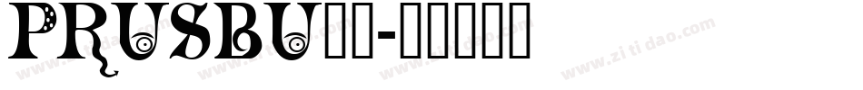 PRUSBU__字体转换