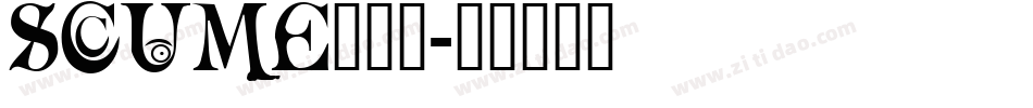 SCUME___字体转换