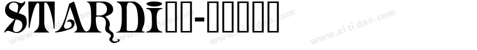 STARDI__字体转换