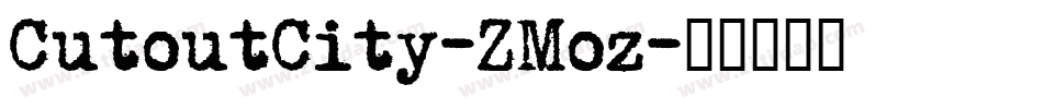 CutoutCity-ZMoz字体转换