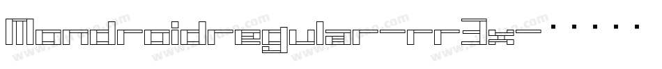 Mondroidregular-rr3x字体转换