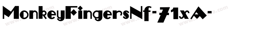 MonkeyFingersNf-71xA字体转换