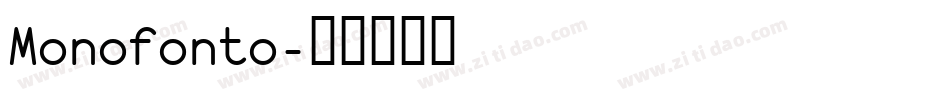 Monofonto字体转换