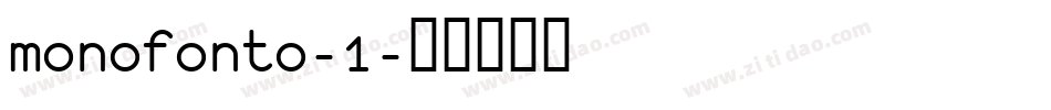 monofonto-1字体转换