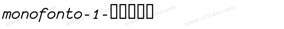 monofonto-1字体转换