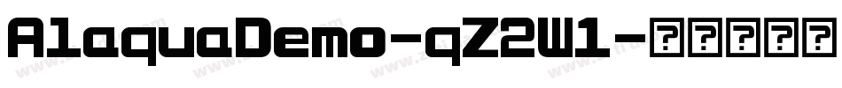 AlaquaDemo-qZ2W1字体转换