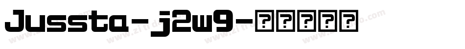 Jussta-j2w9字体转换