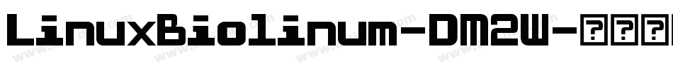 LinuxBiolinum-DM2W字体转换