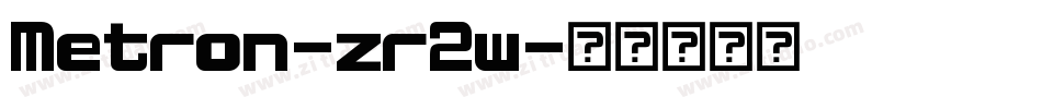 Metron-zr2w字体转换