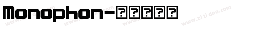 Monophon字体转换
