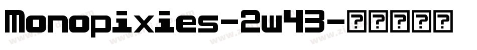Monopixies-2w43字体转换
