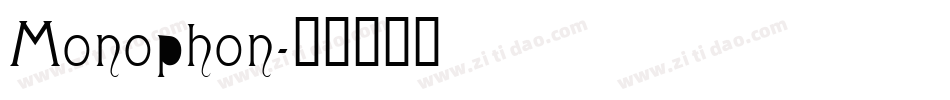 Monophon字体转换