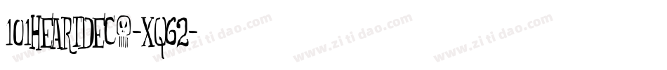 101HeartDeco-Xq62字体转换