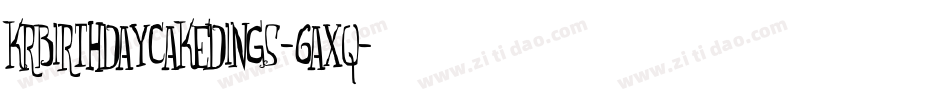 KrBirthdayCakeDings-6aXq字体转换