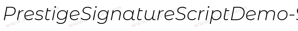 PrestigeSignatureScriptDemo-92z7字体转换