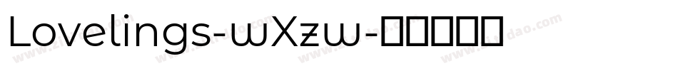 Lovelings-wXzw字体转换