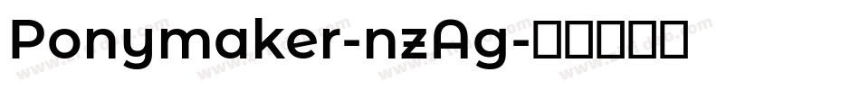 Ponymaker-nzAg字体转换