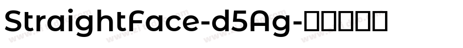 StraightFace-d5Ag字体转换