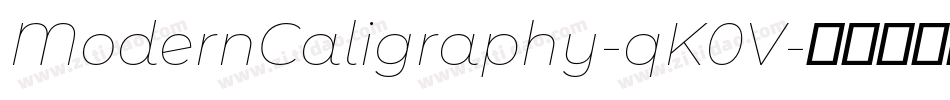 ModernCaligraphy-qK0V字体转换