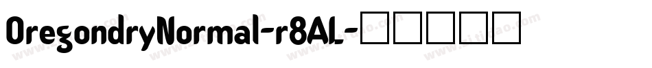 OregondryNormal-r8AL字体转换