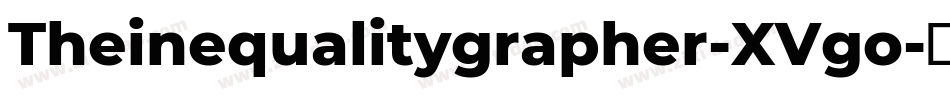 Theinequalitygrapher-XVgo字体转换
