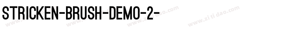 Stricken-Brush-DEMO-2字体转换