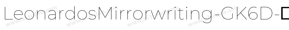 LeonardosMirrorwriting-GK6D字体转换
