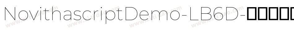 NovithascriptDemo-LB6D字体转换
