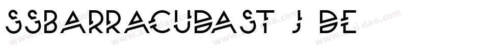 SsBarracudaSt-J1DE字体转换