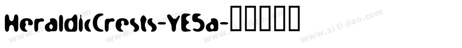 HeraldicCrests-YE5a字体转换