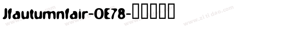 Jfautumnfair-OE78字体转换