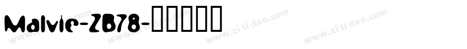 Malvie-ZB78字体转换