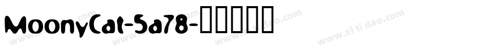MoonyCat-5a78字体转换