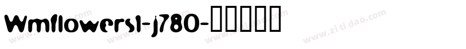 Wmflowers1-j78O字体转换