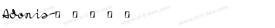 Adonis字体转换