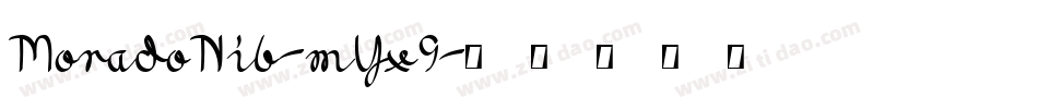 MoradoNib-mYx9字体转换